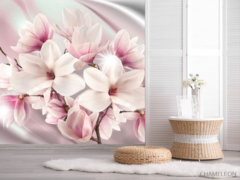 Фотошпалери Фіолетові магнолії - 2
