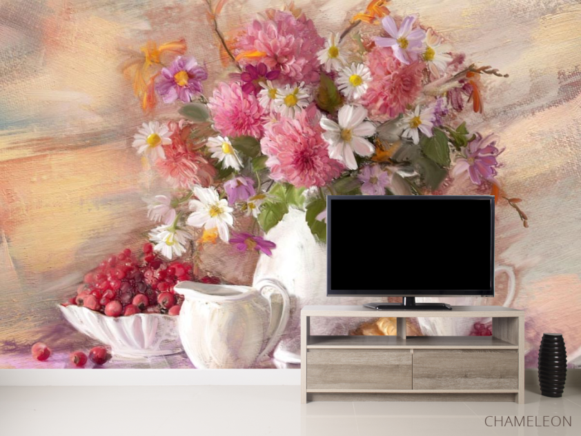 Фотообои картина цветы в вазе - 2