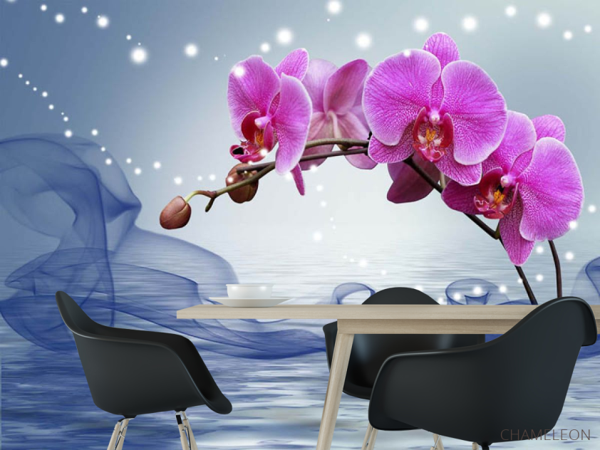 Фотошпалери 3Д орхідея - 1