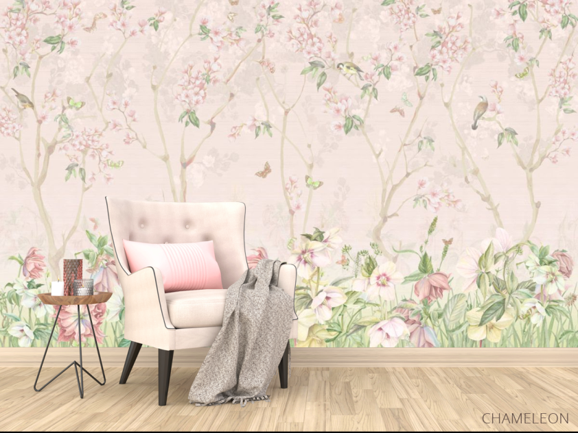 Фотообои Розовые цветы в саду - 4