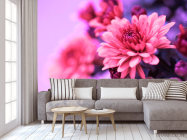 Фотообои Астры розовые - 3