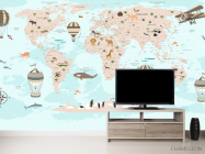 Фотообои Карта в детскую - 2