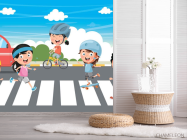 Фотошпалери діти на дорозі - 2