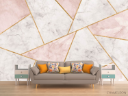 Фотообои Мраморные треугольники - 1