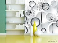 Фотошпалери Чб кульбаби - 3