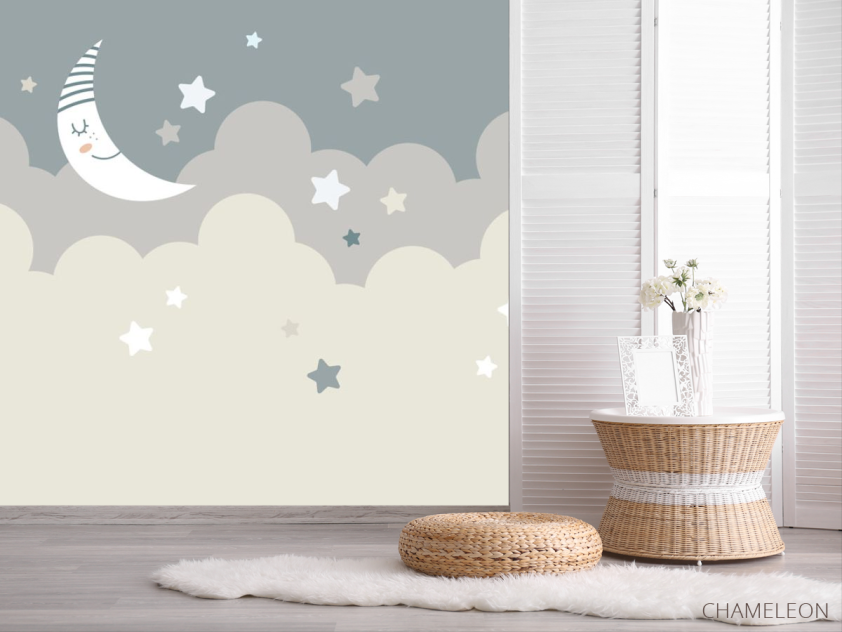 Фотошпалери Зведное небо і місяць - 2