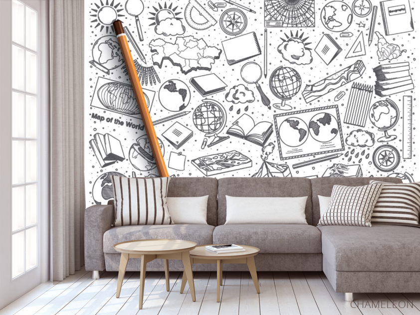 Фотообои Паттер для кабинета географии - 3