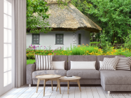 Фотообои домик с соломенной крышей - 3