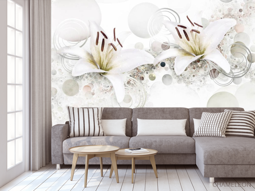 Фотообои 3д цветы - 3