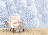 Фотообои Серые шары 3д - 4