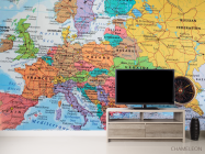 Фотообои Карта мира и космпас - 2