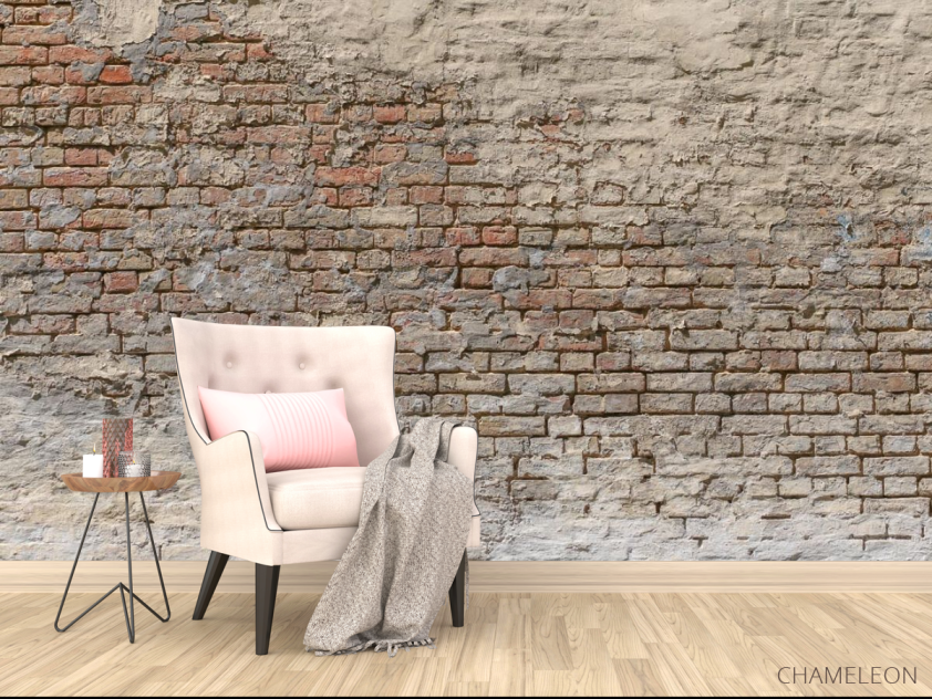 Фотообои Светло-рыжий кирпич - 4