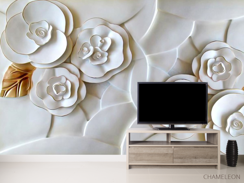 Фотообои 3д цветы - 2