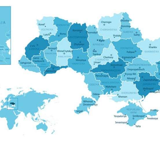 Фотообои Карта Украины Фотообои Карта Украины 32239