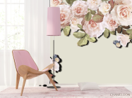 Фотошпалери Рожеві квіти вінтажні - 4