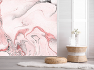 Фотошпалери Fluid art рожевий - 2