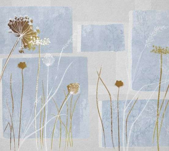 Фотошпалери сухоцвіти на синьому дизайнерському тлі. Фотошпалери сухоцвіти на синьому дизайнерському тлі. 34378