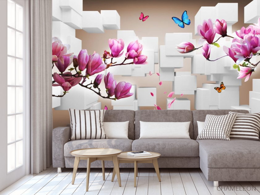 Фотообои 3д магнолия - 3