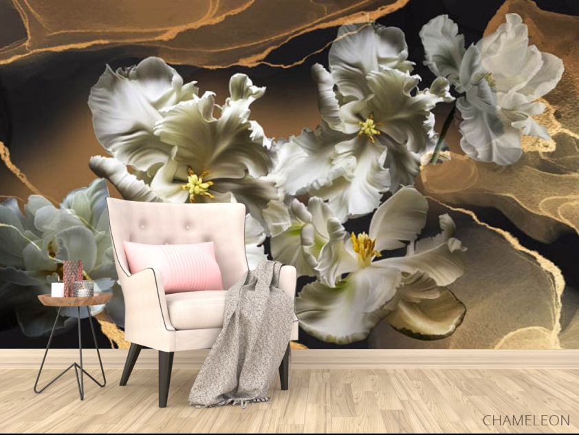 Фотообои Махровые тюльпаны 3d - 4