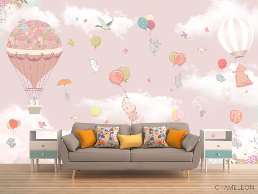 Фотообои Звери на воздушных шарах - 1