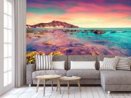 Фотообои розовое море и небо - 3