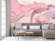 Фотообои Розовый Fluid art - 3