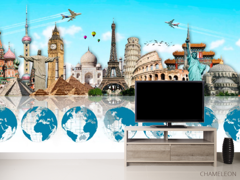 Фотообои Достопримечательности для кабинета английского - 2