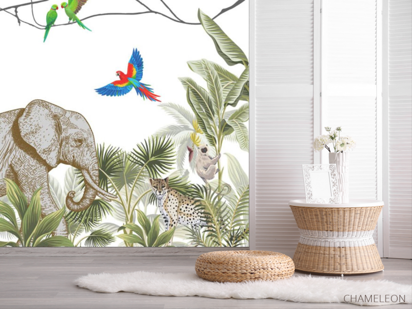 Фотошпалери джунглі з тваринами - 2