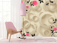 Фотошпалери Троянди і кола 3d - 4