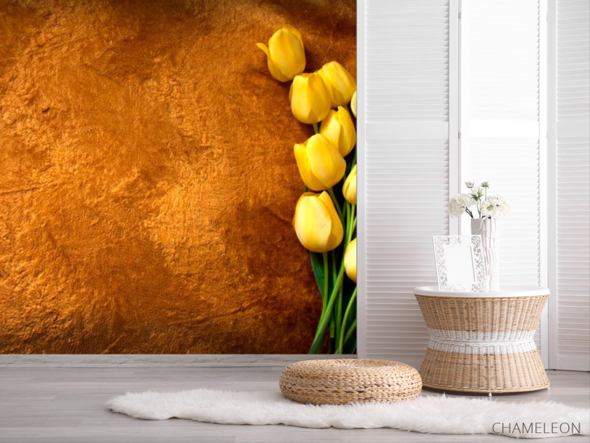 Фотошпалери Жовті тюльпани - 2