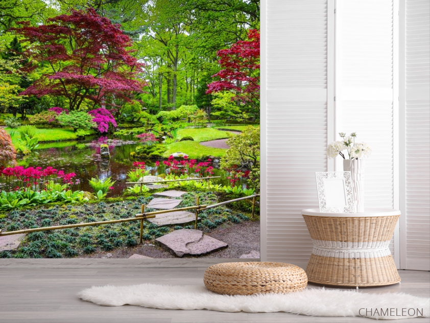 Фотошпалери цвітіння над водоймою - 2