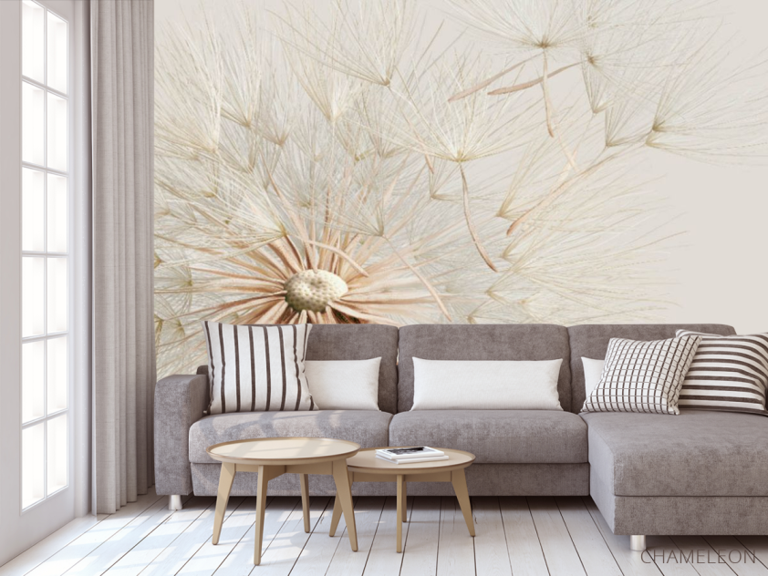 Фотообои Одуванчик бежевый - 3