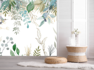 Фотошпалери листя птропіческіе і колібрі - 2