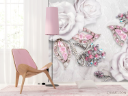 Фотошпалери Троянди і брошки 3d - 4