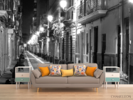 Фотообои Ночная красивая улочка - 1