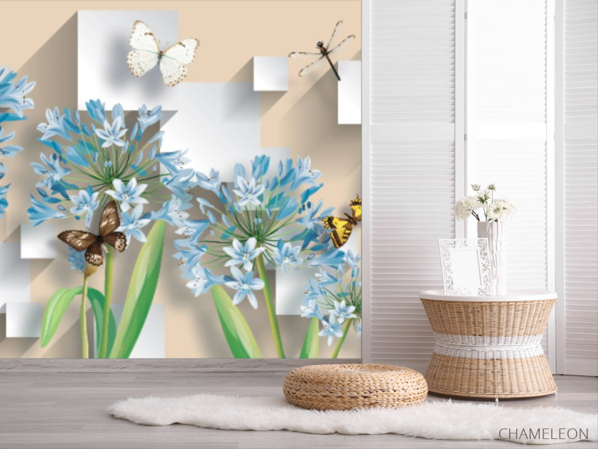 Фотошпалери 3Д Квіти - 2