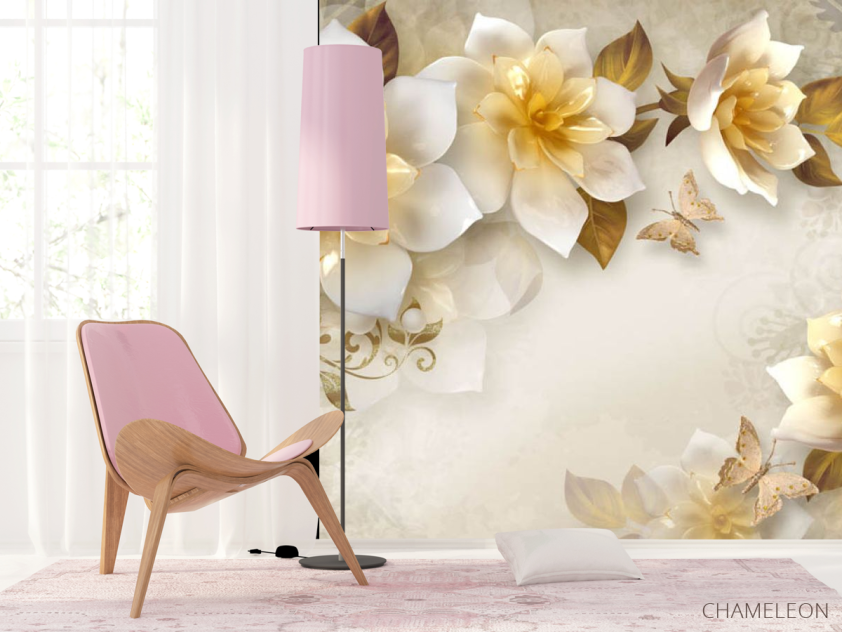 Фотошпалери Стереоскопічні квіти - 4