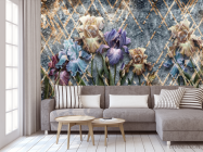 Фотообои Дизайнерские ирисы - 3