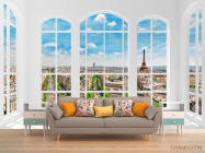 Фотообои Вид из окна на Париж - 1