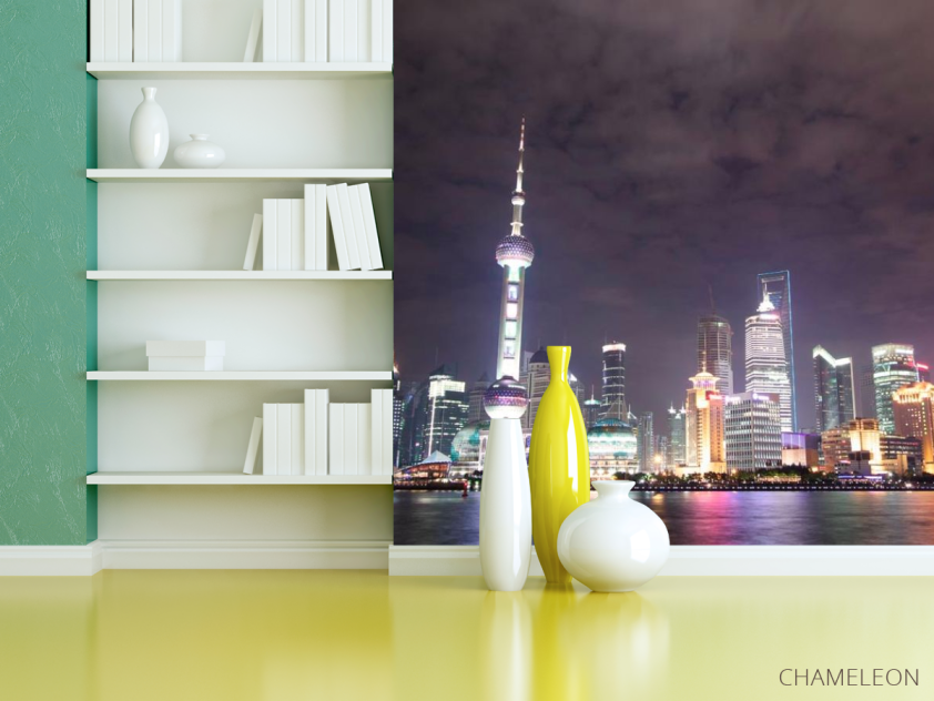 Фотошпалери Вода, місто, небо - 3