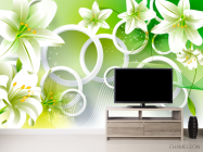 Фотообои Зеленые лилии - 2