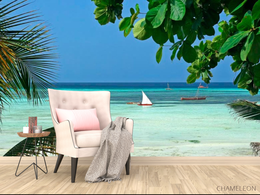 Фотообои Лодка в лагуне - 4