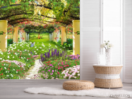 Фотошпалери колони в саду - 2