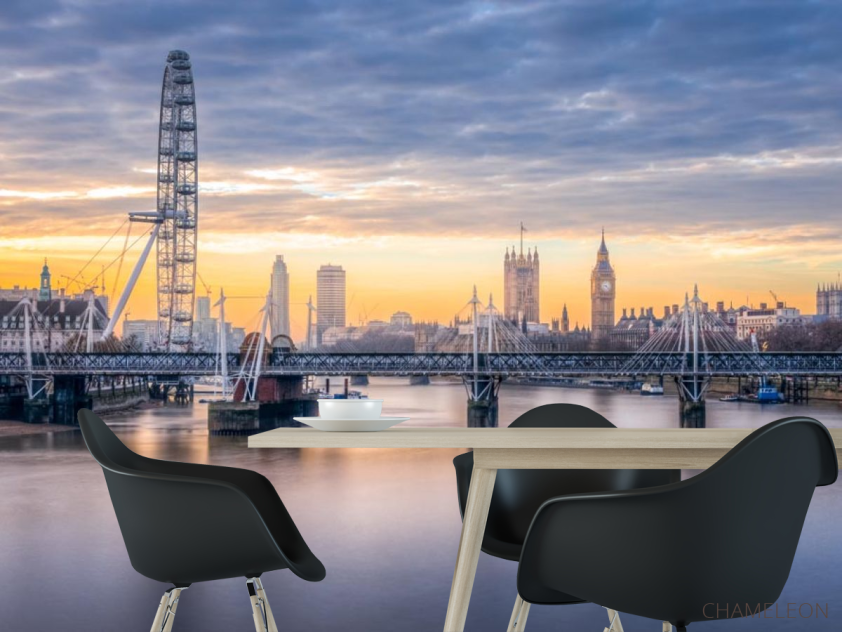 Фотошпалери міст над річкою в Лондоні - 1