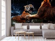 Фотообои Драка тигров - 3