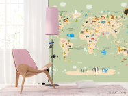 Шпалери в дитячу Карта - 4