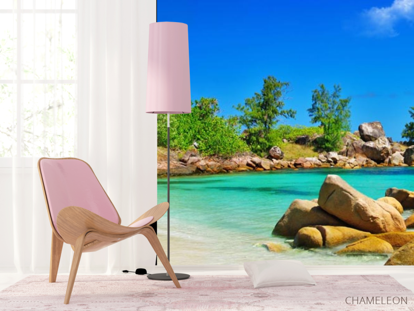 Фотошпалери бунгало на березі - 4