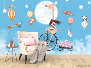 Фотообои Звери на велосипедах - 4