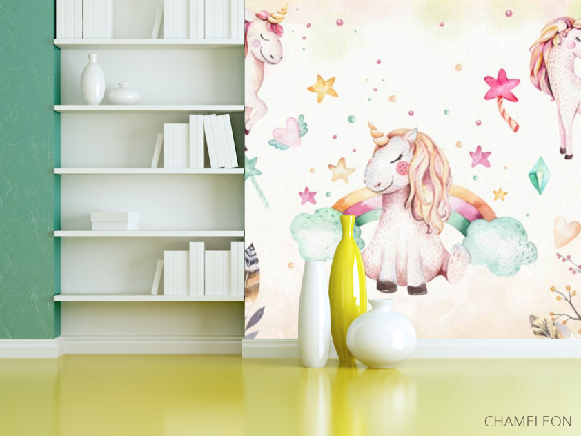 Фотошпалери рожеві єдиноріжки - 3