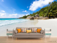 Фотообои холм с пальмами на берегу - 1